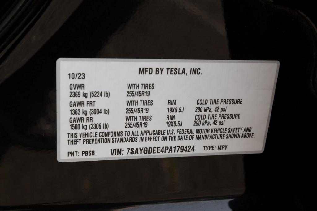 used 2023 Tesla Model Y car, priced at $28,500