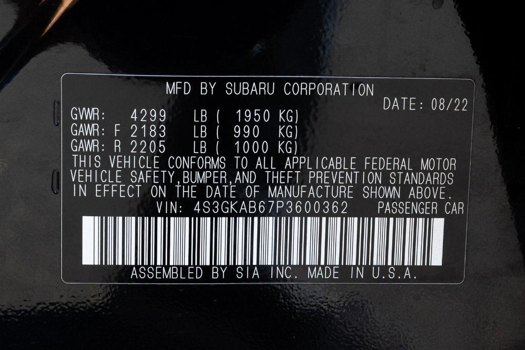 used 2023 Subaru Impreza car, priced at $20,000