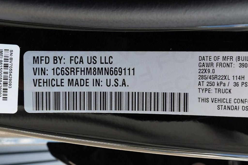 used 2021 Ram 1500 car, priced at $38,000