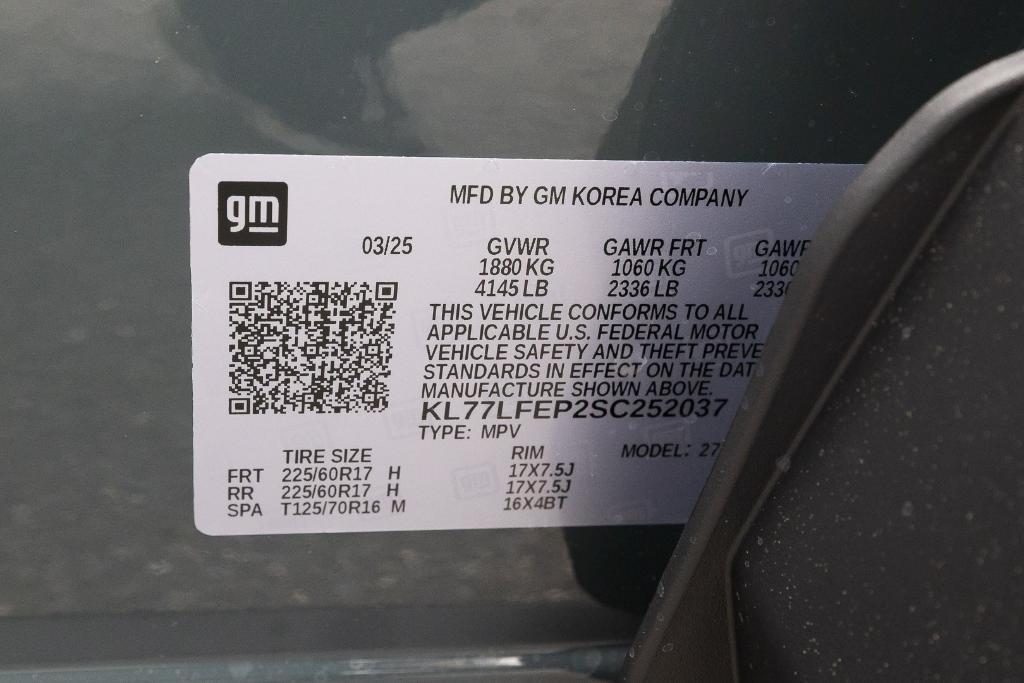 new 2025 Chevrolet Trax car, priced at $20,452