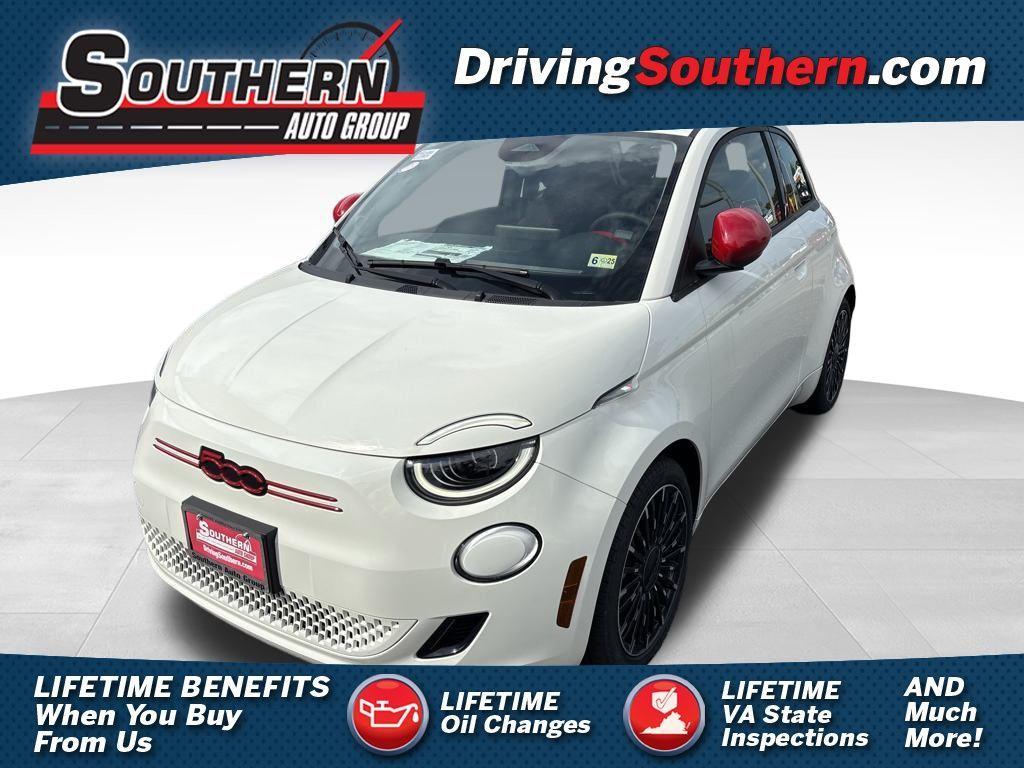 new 2024 FIAT 500e car, priced at $27,596