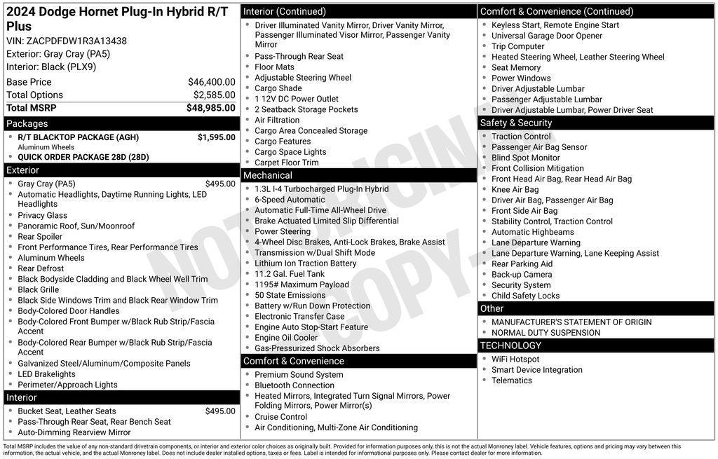 used 2024 Dodge Hornet car, priced at $26,894