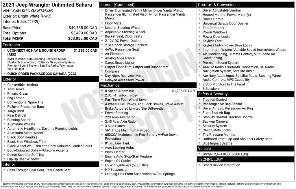 used 2021 Jeep Wrangler Unlimited car