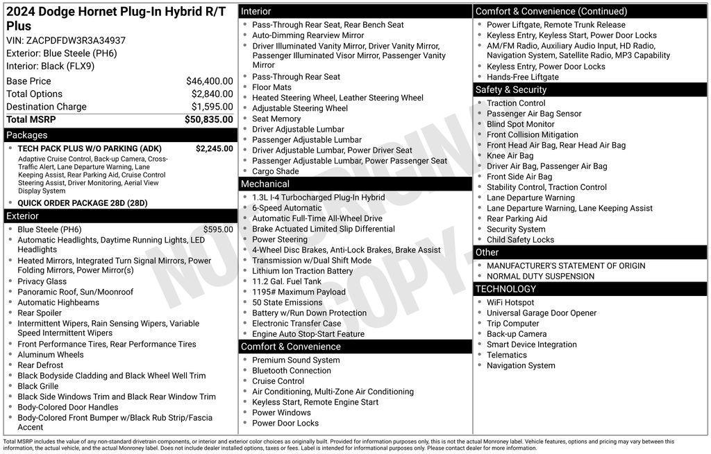 used 2024 Dodge Hornet car, priced at $26,796