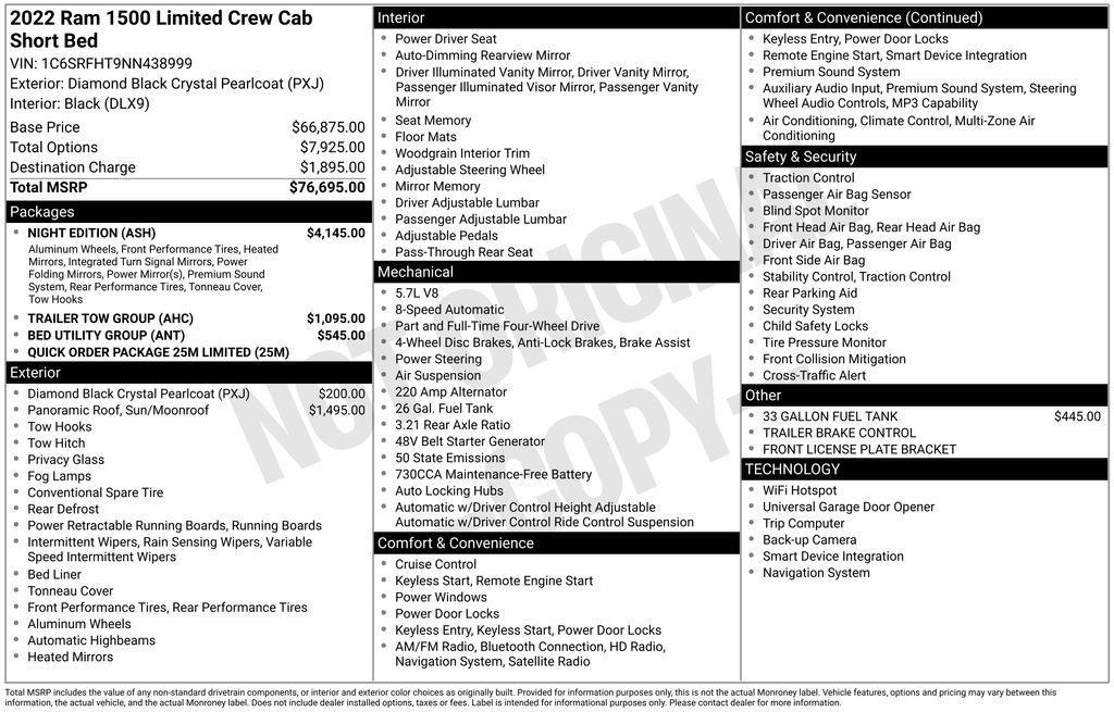 used 2022 Ram 1500 car, priced at $40,376