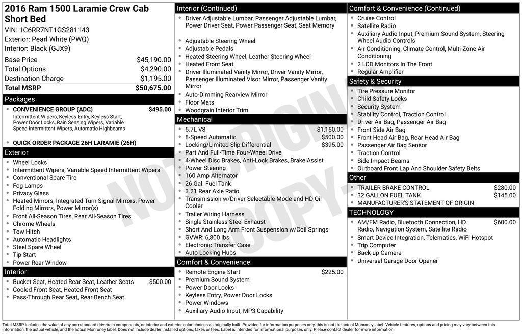 used 2016 Ram 1500 car, priced at $14,932