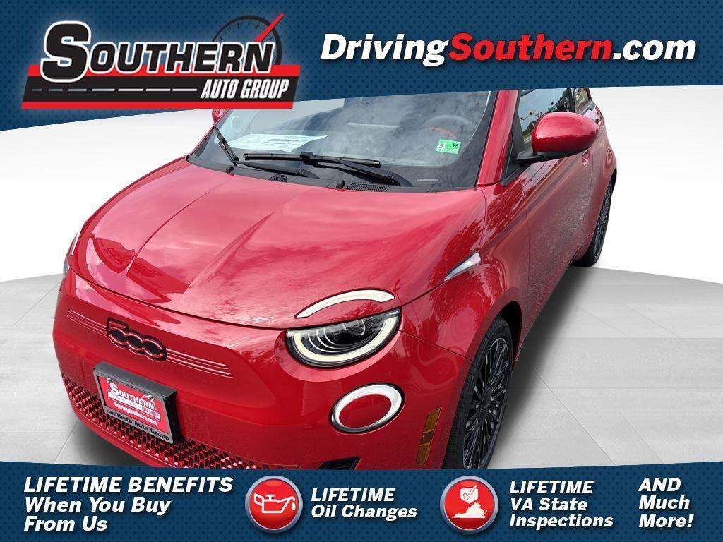 new 2024 FIAT 500e car, priced at $27,596