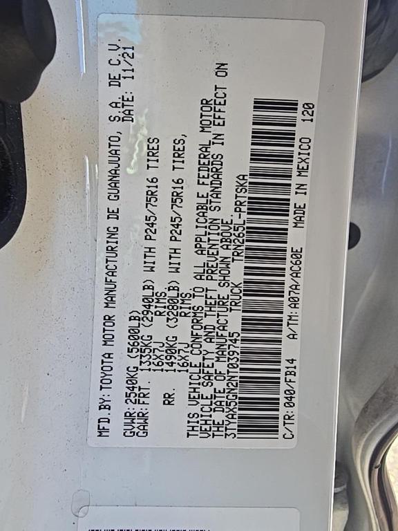 used 2022 Toyota Tacoma car, priced at $27,900