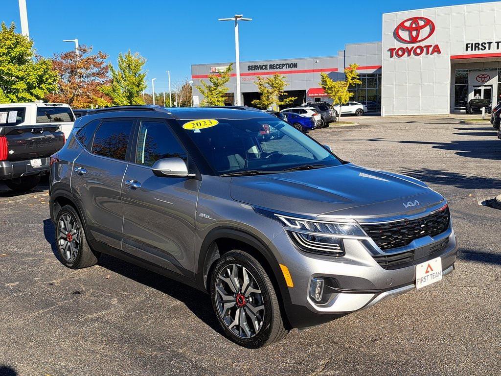 used 2023 Kia Seltos car, priced at $22,000