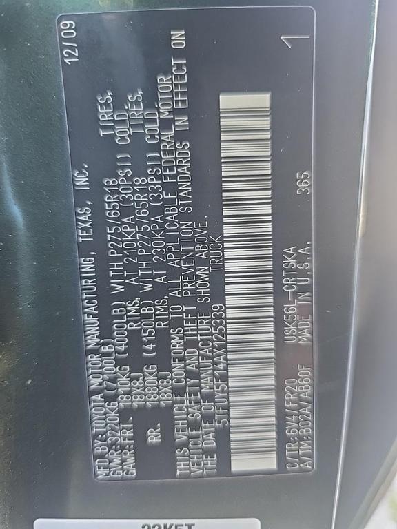 used 2010 Toyota Tundra car, priced at $18,700