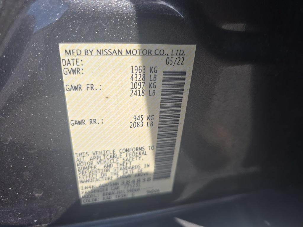used 2022 Nissan Altima car, priced at $20,500