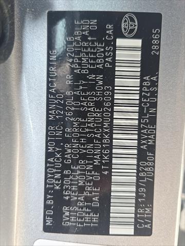 used 2021 Toyota Camry car, priced at $27,800
