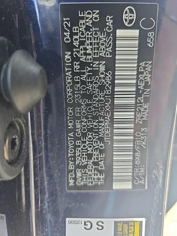 used 2021 Toyota Corolla car, priced at $20,000