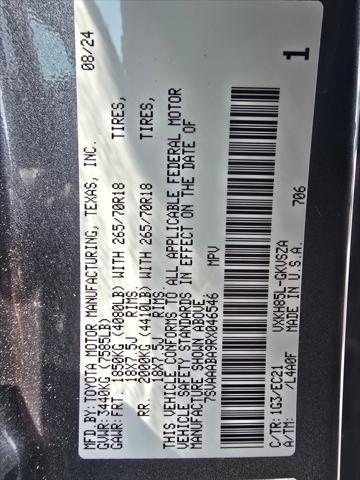 used 2024 Toyota Sequoia car, priced at $71,000
