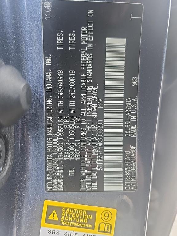 used 2019 Toyota Highlander car, priced at $21,500