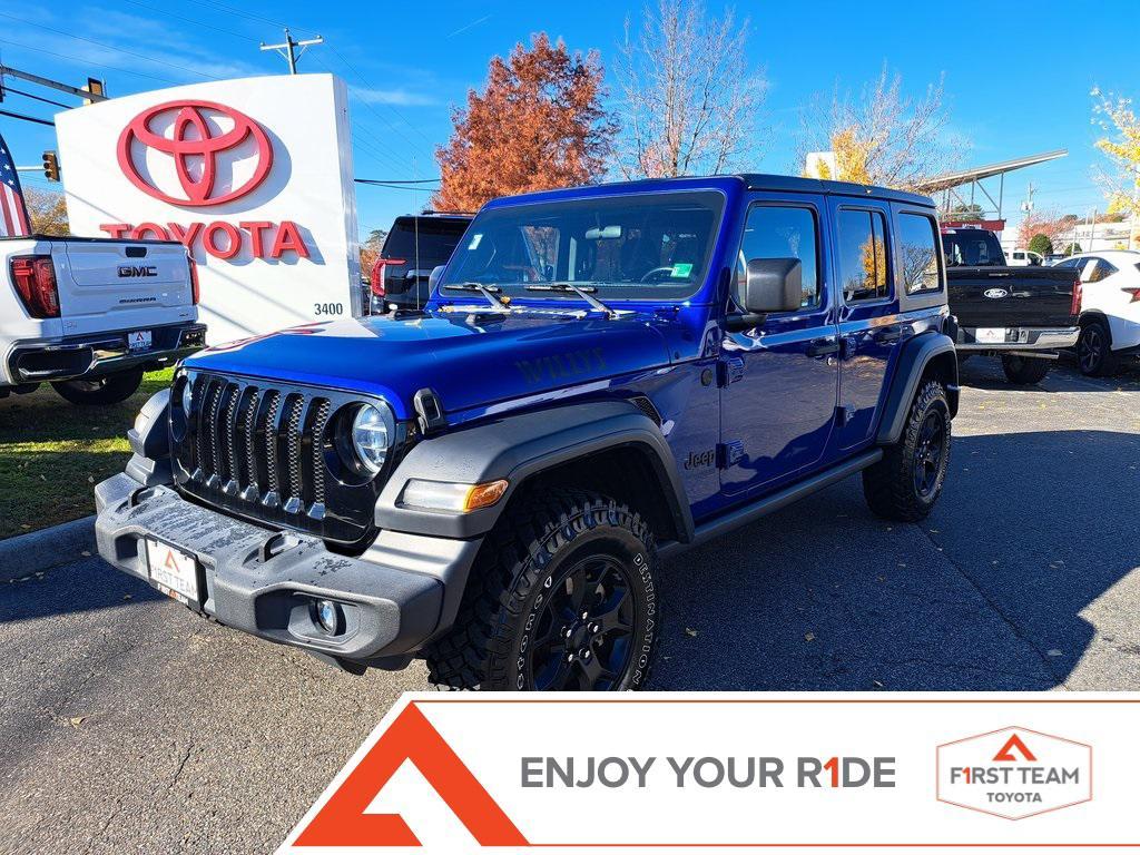 used 2020 Jeep Wrangler Unlimited car, priced at $27,500