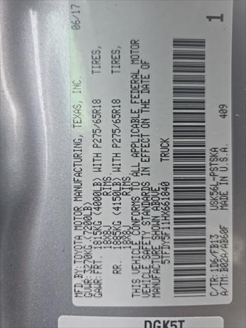 used 2017 Toyota Tundra car, priced at $29,000