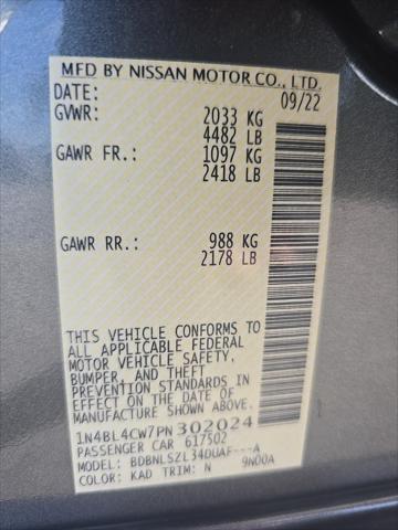 used 2023 Nissan Altima car, priced at $26,500