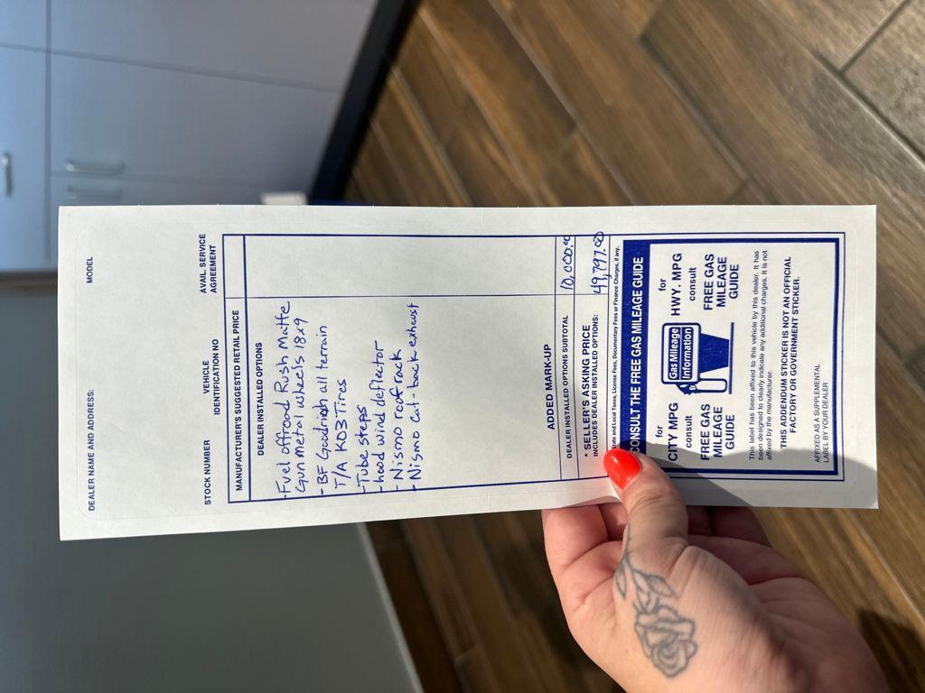 new 2026 Nissan Frontier car, priced at $49,547