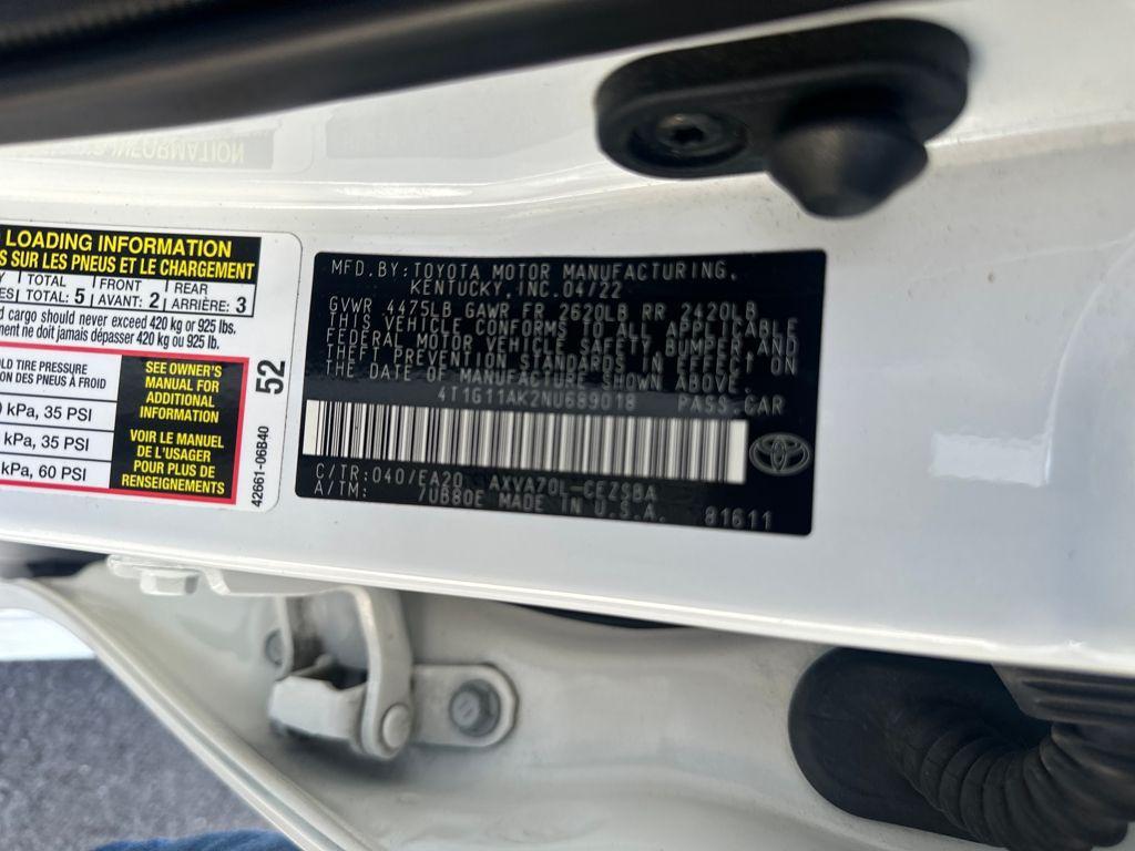 used 2022 Toyota Camry car, priced at $21,788