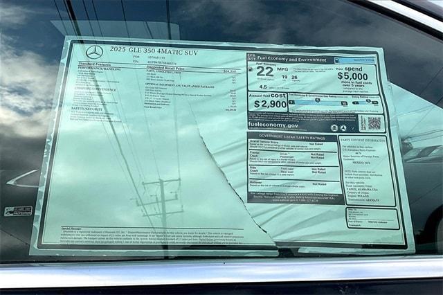 new 2025 Mercedes-Benz GLE 350 car, priced at $66,205