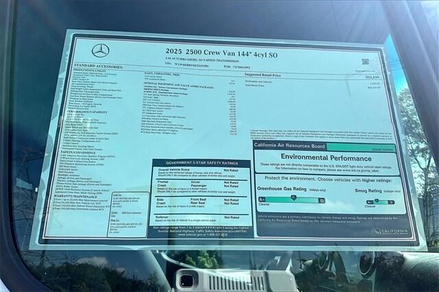 new 2025 Mercedes-Benz Sprinter 2500 car, priced at $64,609