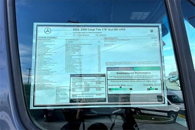 new 2026 Mercedes-Benz Sprinter 2500 car, priced at $82,605