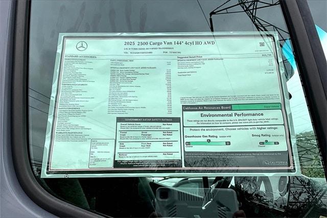 new 2025 Mercedes-Benz Sprinter 2500 car, priced at $79,288