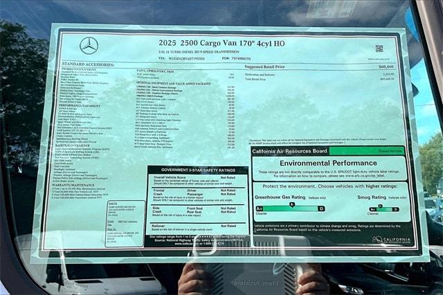 new 2025 Mercedes-Benz Sprinter 2500 car, priced at $69,668