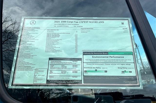 new 2025 Mercedes-Benz Sprinter 2500 car, priced at $85,624