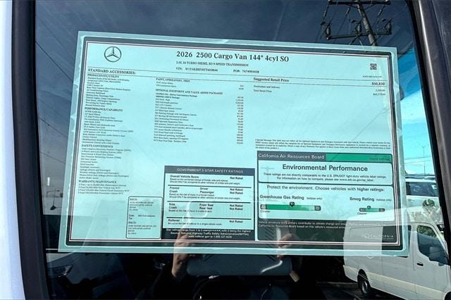 new 2026 Mercedes-Benz Sprinter 2500 car, priced at $62,779