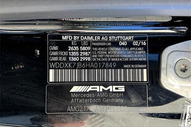 used 2017 Mercedes-Benz AMG S 63 car, priced at $73,776