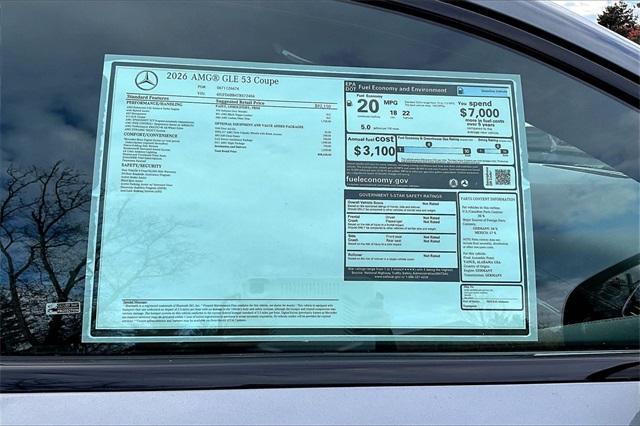 new 2026 Mercedes-Benz AMG GLE 53 car, priced at $98,635