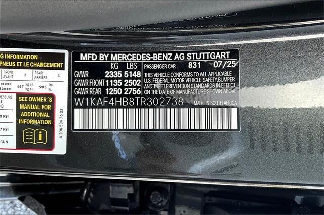 new 2026 Mercedes-Benz C-Class car, priced at $57,895