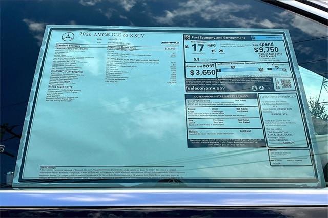 new 2026 Mercedes-Benz AMG GLE 63 car, priced at $142,100