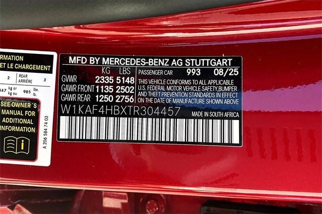 new 2026 Mercedes-Benz C-Class car, priced at $62,405