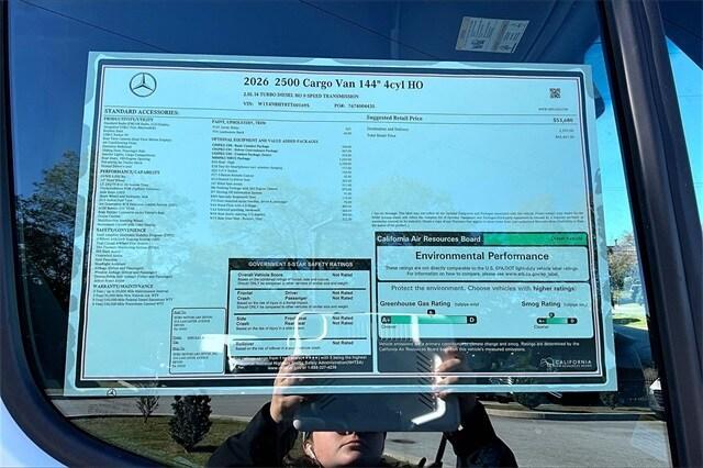 new 2026 Mercedes-Benz Sprinter 2500 car, priced at $66,441