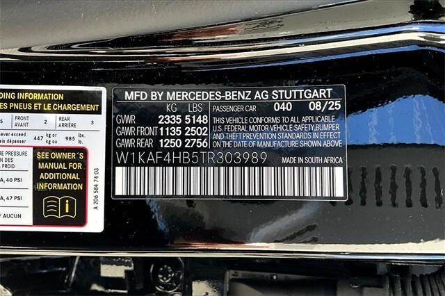 new 2026 Mercedes-Benz C-Class car, priced at $56,835