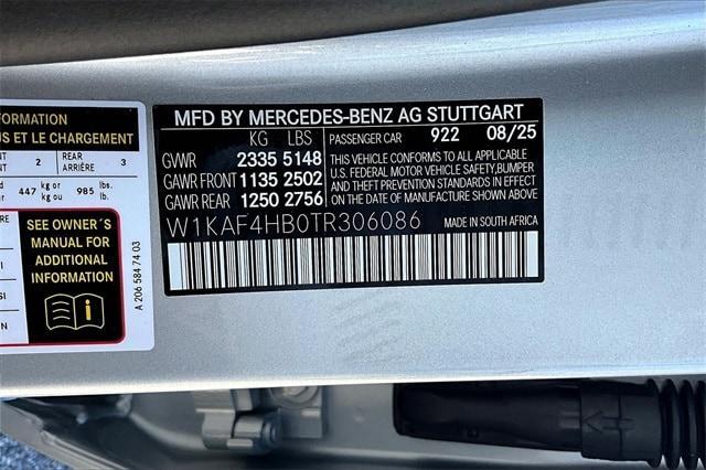 new 2026 Mercedes-Benz C-Class car, priced at $60,010