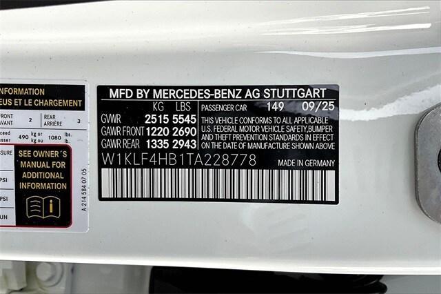 new 2026 Mercedes-Benz E-Class car, priced at $69,055