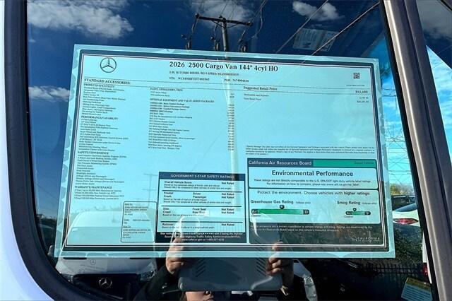new 2026 Mercedes-Benz Sprinter 2500 car, priced at $66,441