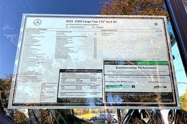 new 2025 Mercedes-Benz Sprinter 2500 car, priced at $66,070