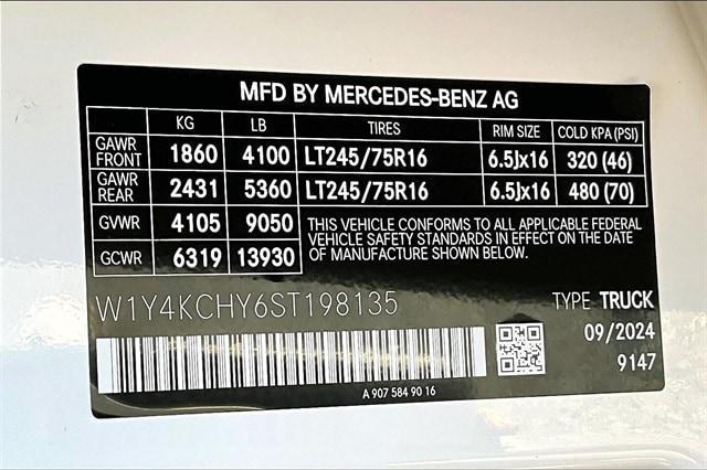 new 2025 Mercedes-Benz Sprinter 2500 car, priced at $66,070