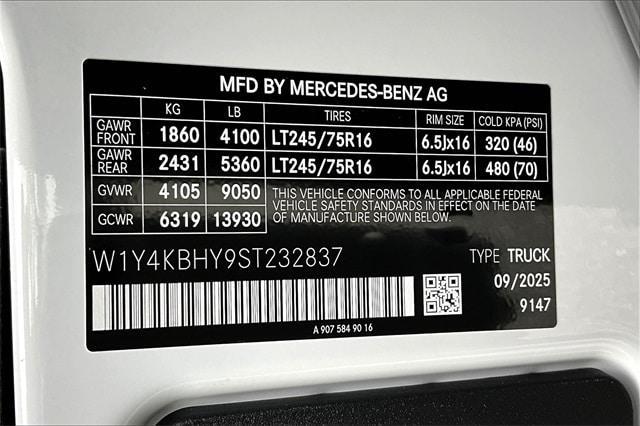 new 2025 Mercedes-Benz Sprinter 2500 car, priced at $62,654