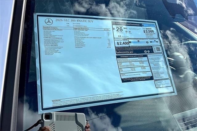 new 2026 Mercedes-Benz GLC 300 car, priced at $54,770