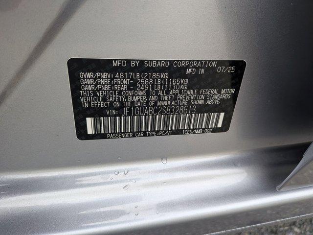 new 2025 Subaru Impreza car, priced at $26,653