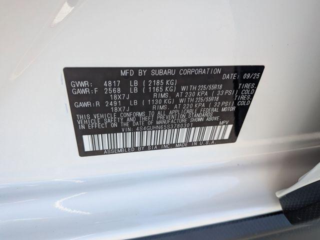 new 2025 Subaru Crosstrek car, priced at $34,811