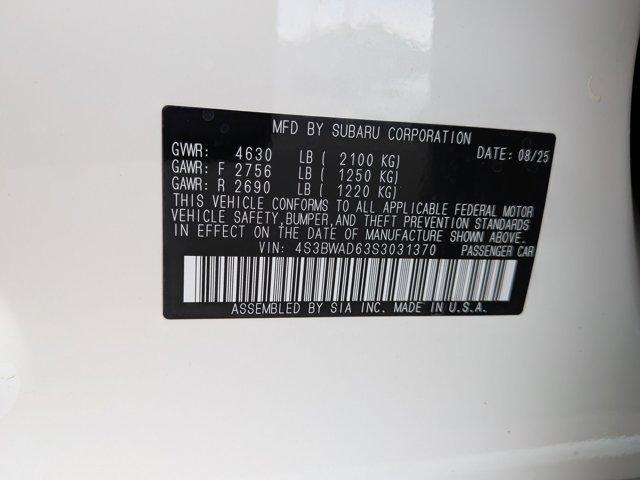 new 2025 Subaru Legacy car, priced at $30,410