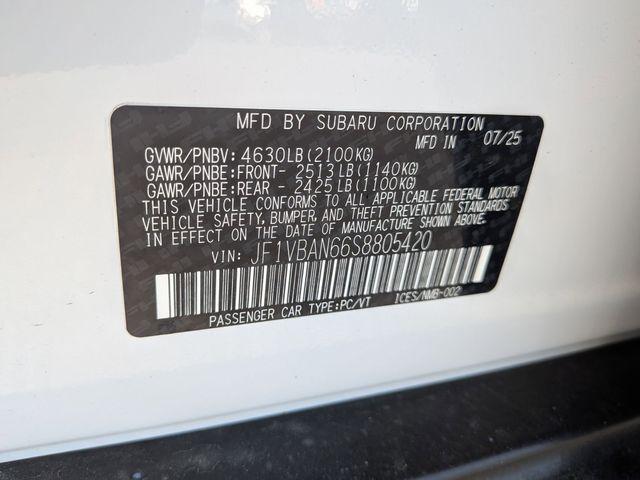 new 2025 Subaru WRX car, priced at $45,903