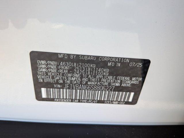 new 2025 Subaru WRX car, priced at $43,640